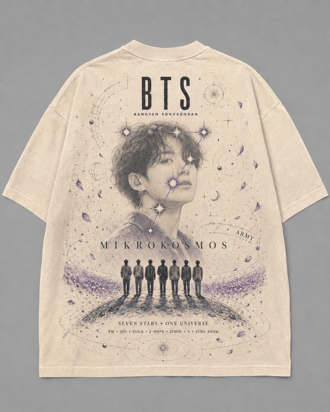 BTS — white shirt mockup