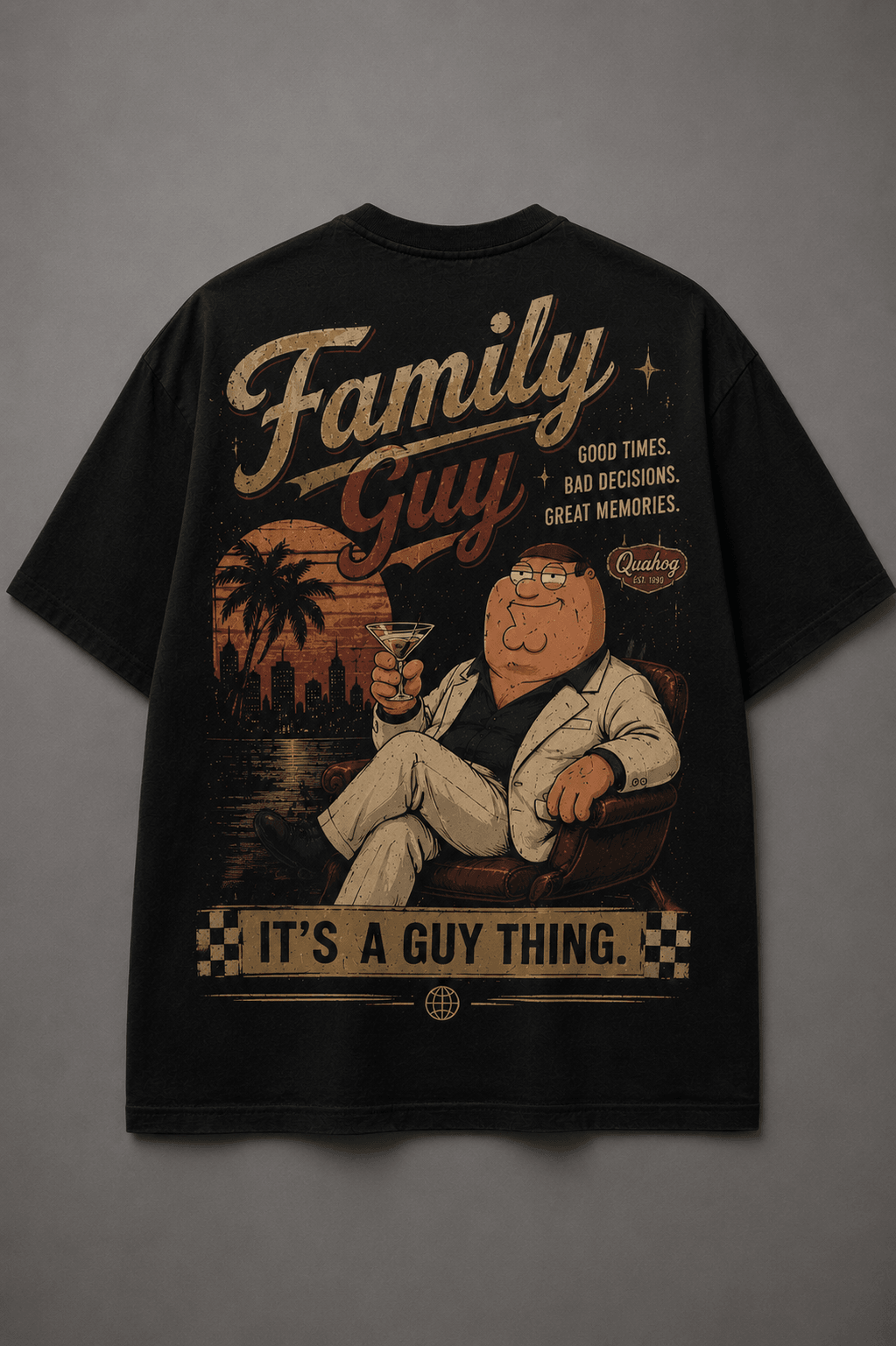 FAMILY GUY — black shirt mockup