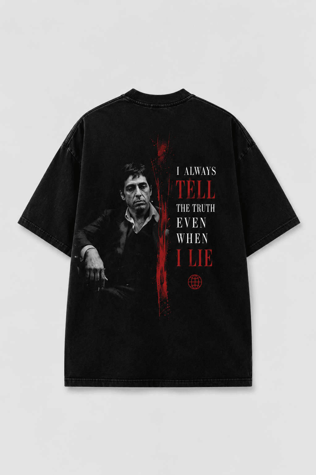 SCARFACE — black shirt mockup