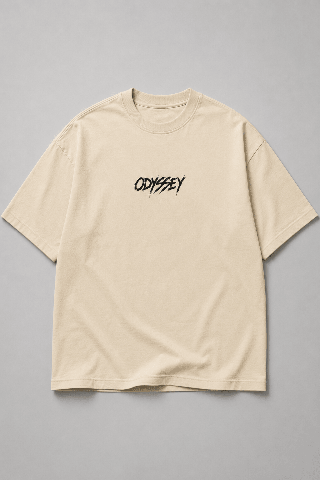 THE ODYSSEY — white shirt mockup