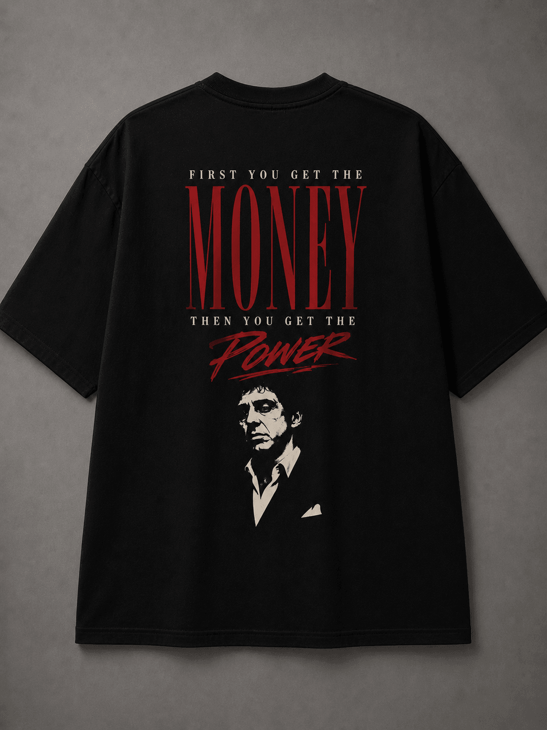 SCARFACE — black shirt mockup
