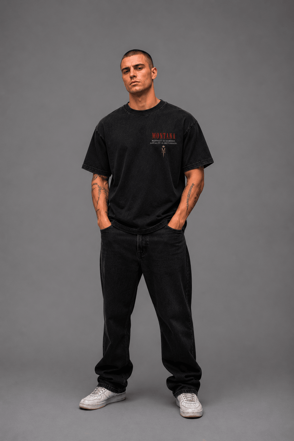 SCARFACE — black shirt mockup