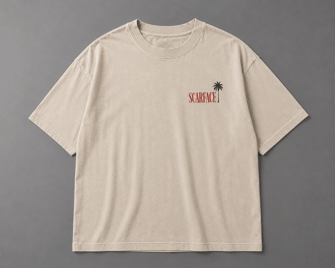 SCARFACE — white shirt mockup