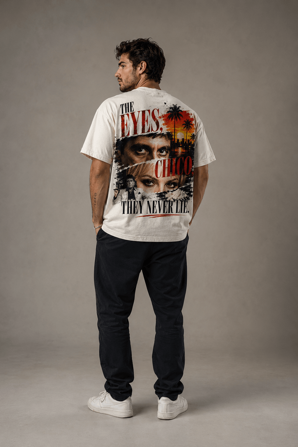 SCARFACE — white shirt mockup