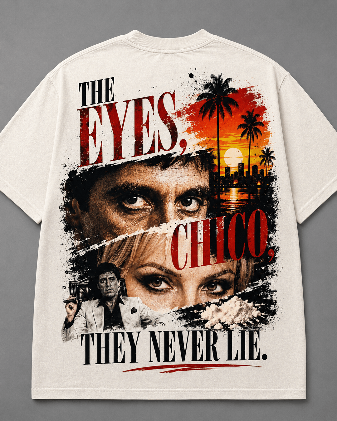 SCARFACE — white shirt mockup
