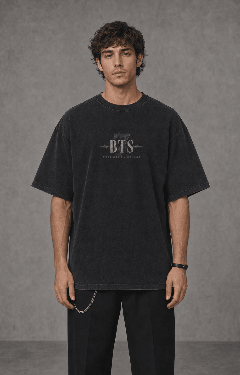 BTS — black shirt mockup