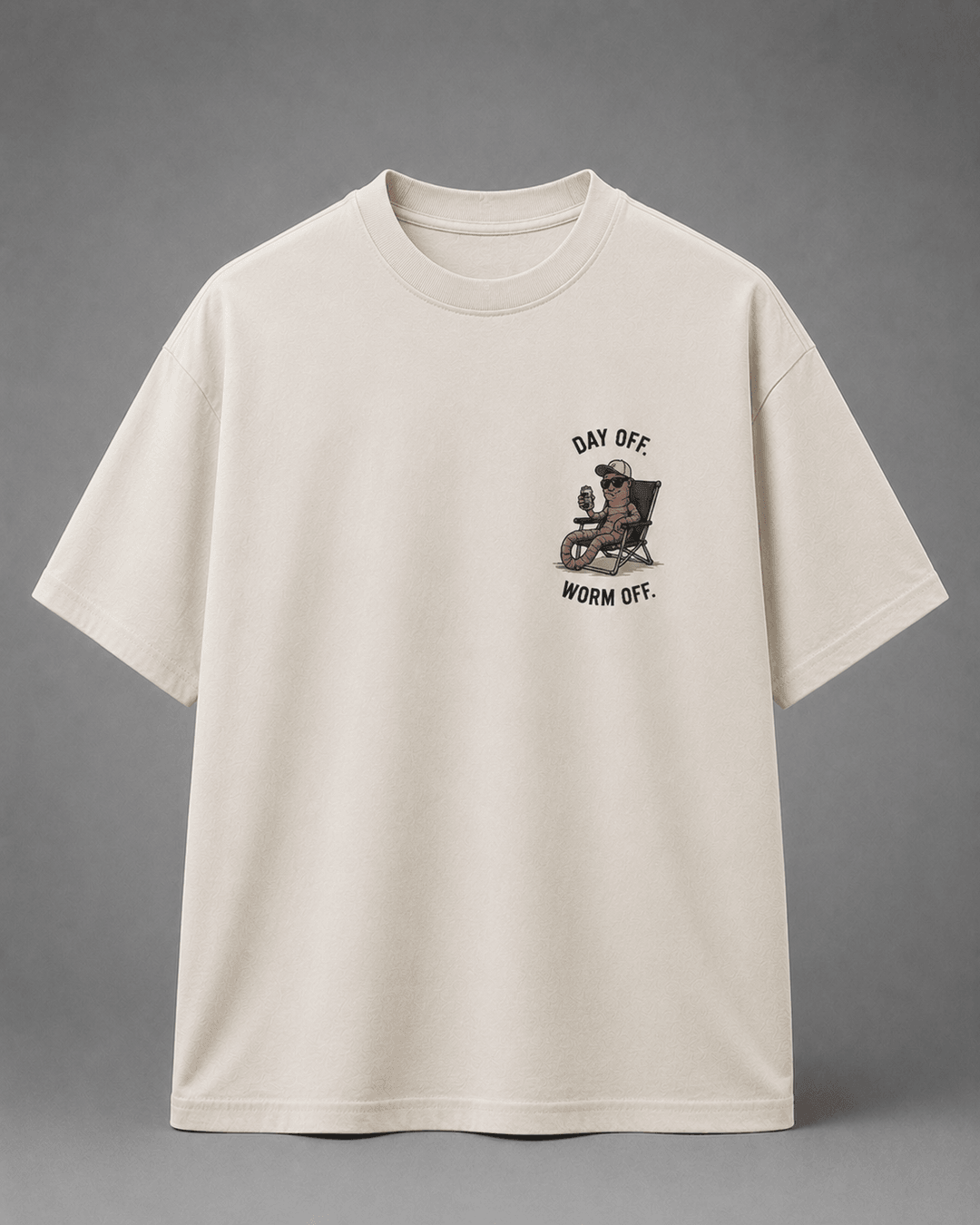 GONE FISHING — white shirt mockup