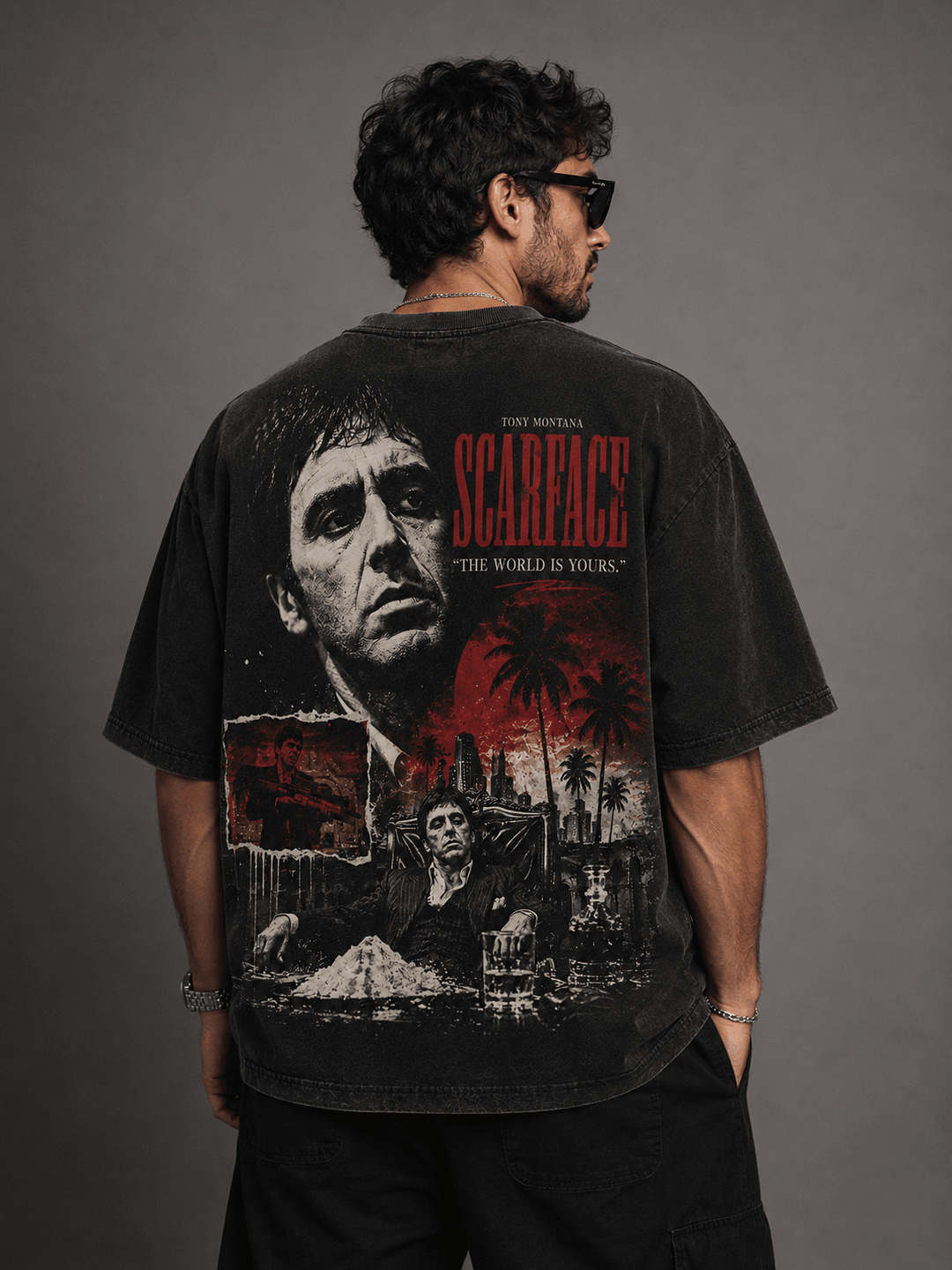 SCARFACE — black shirt mockup