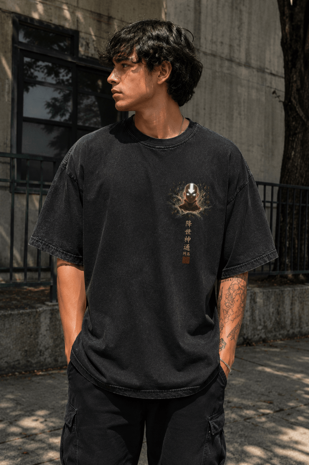 AVATAR AANG: THE LAST AIRBENDER — black shirt mockup