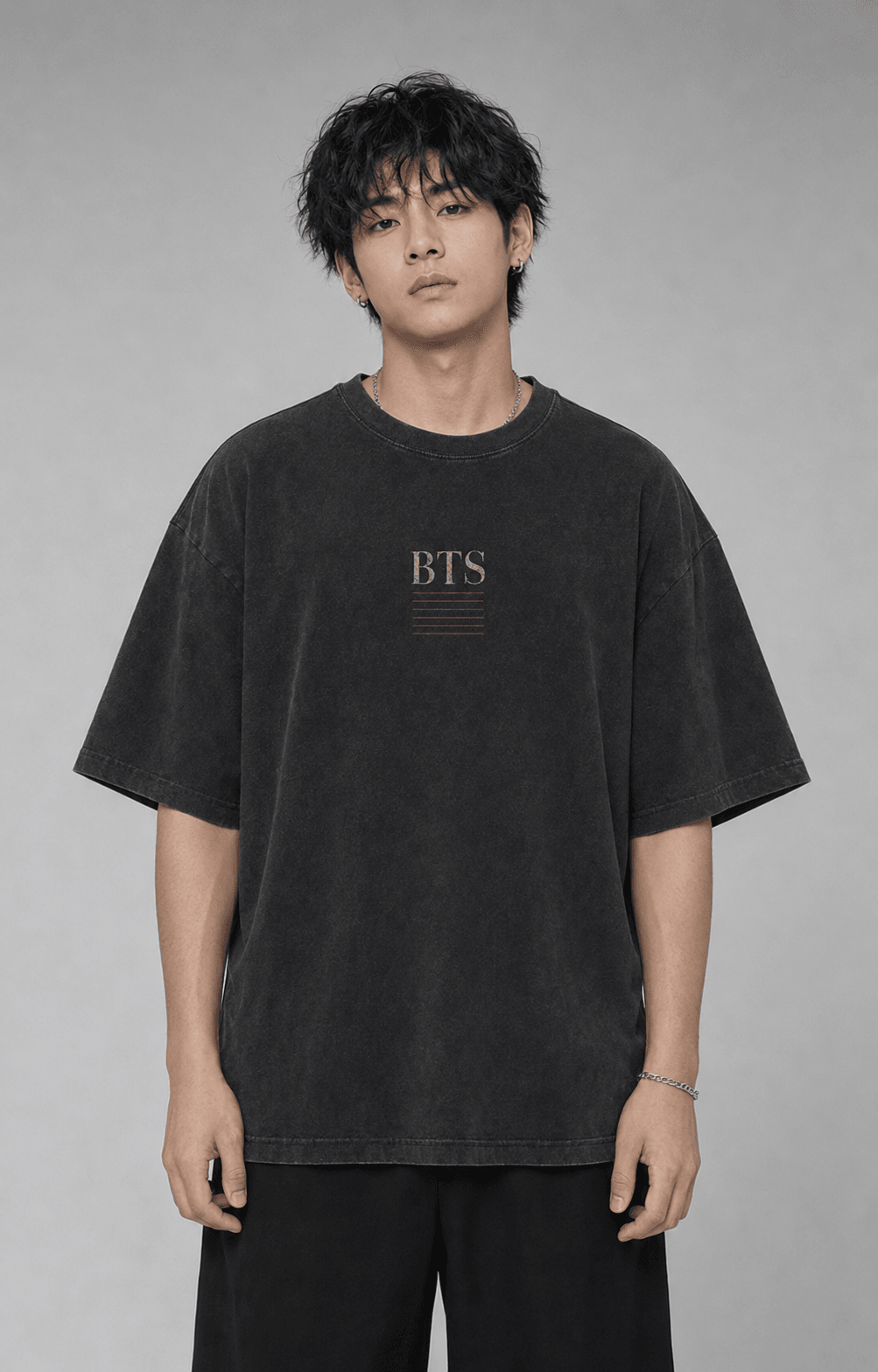 BTS — black shirt mockup