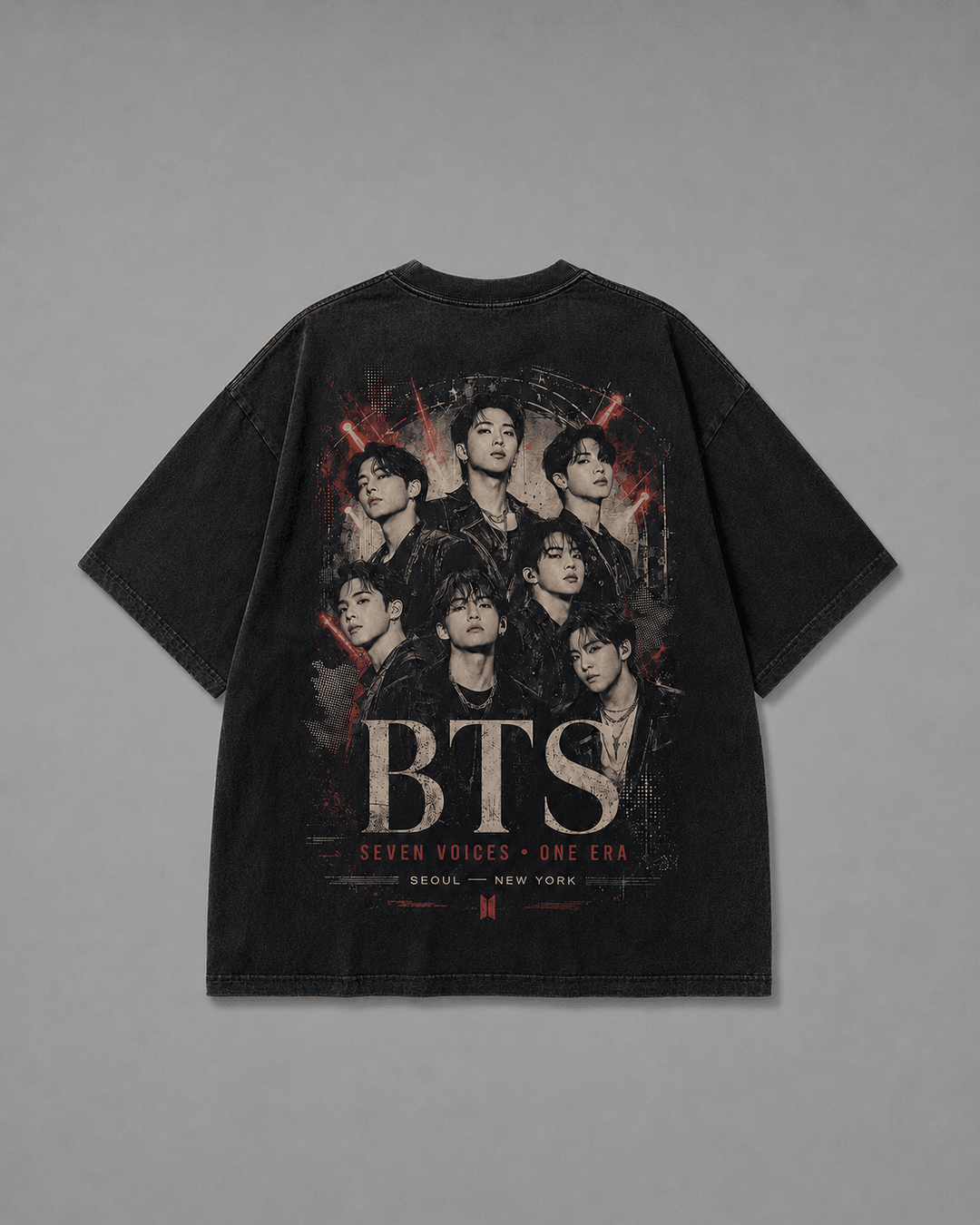 BTS — black shirt mockup
