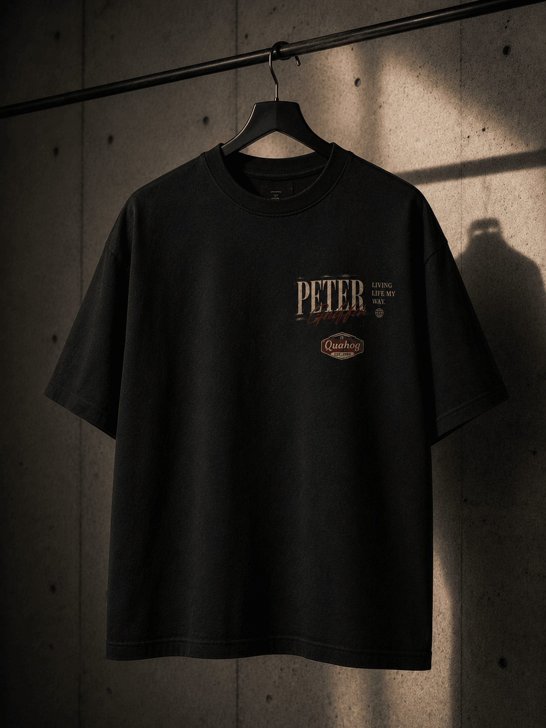 FAMILY GUY — black shirt mockup