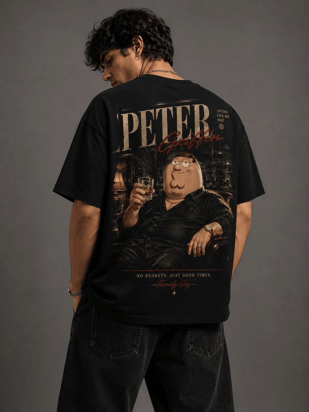 FAMILY GUY — black shirt mockup