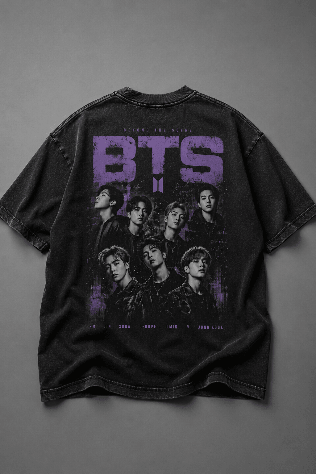 BTS — black shirt mockup