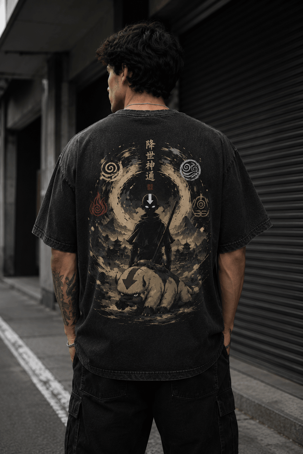 AVATAR AANG: THE LAST AIRBENDER — black shirt mockup