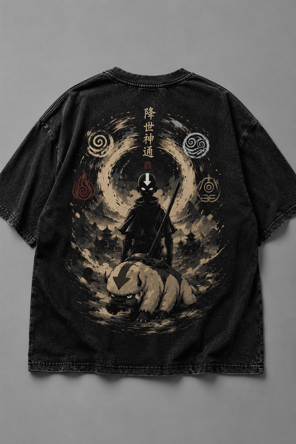 AVATAR AANG: THE LAST AIRBENDER — black shirt mockup