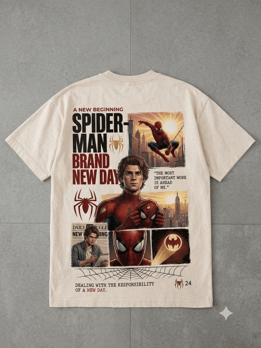 SPIDERMAN — white shirt mockup