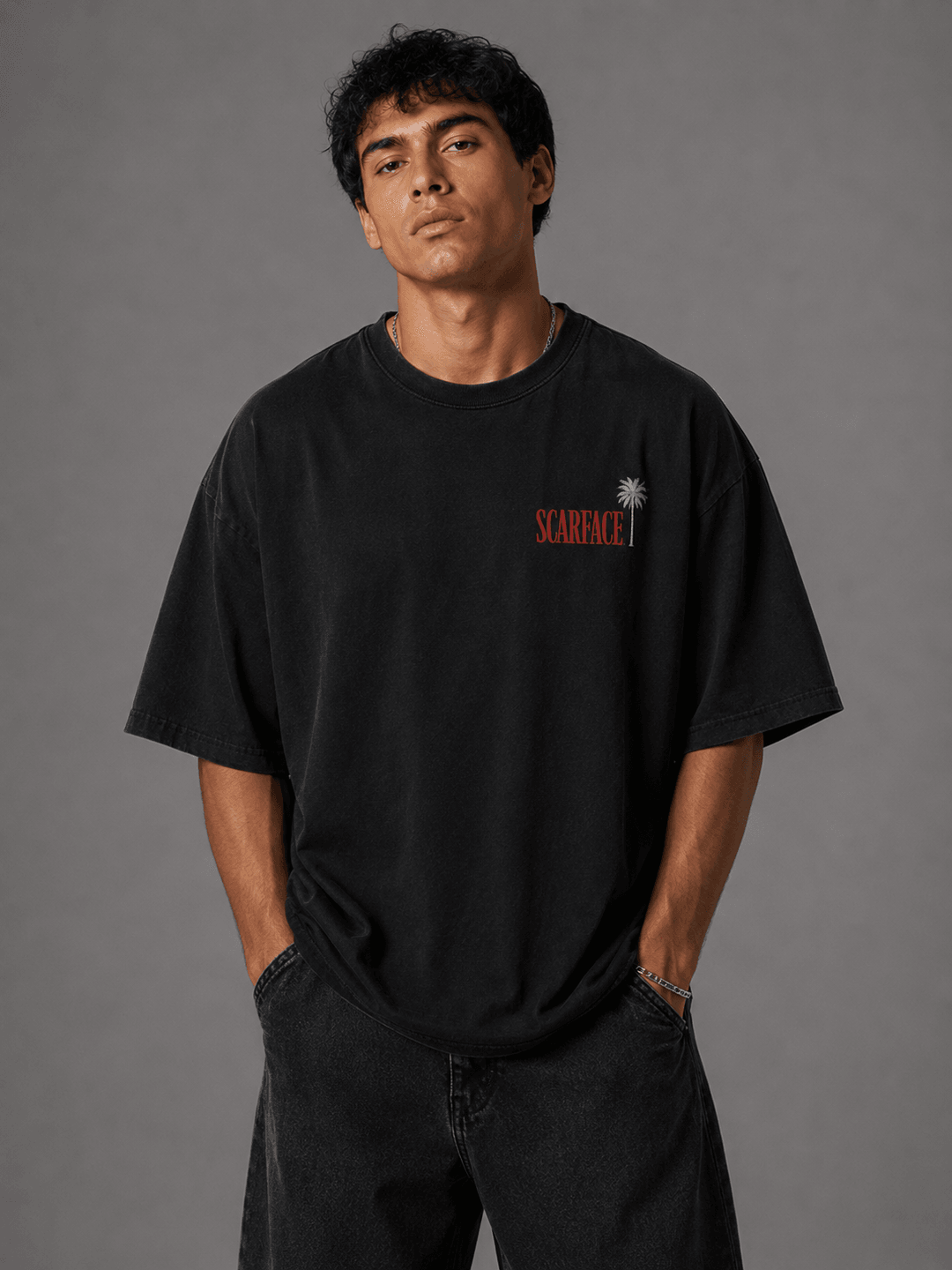 SCARFACE — black shirt mockup