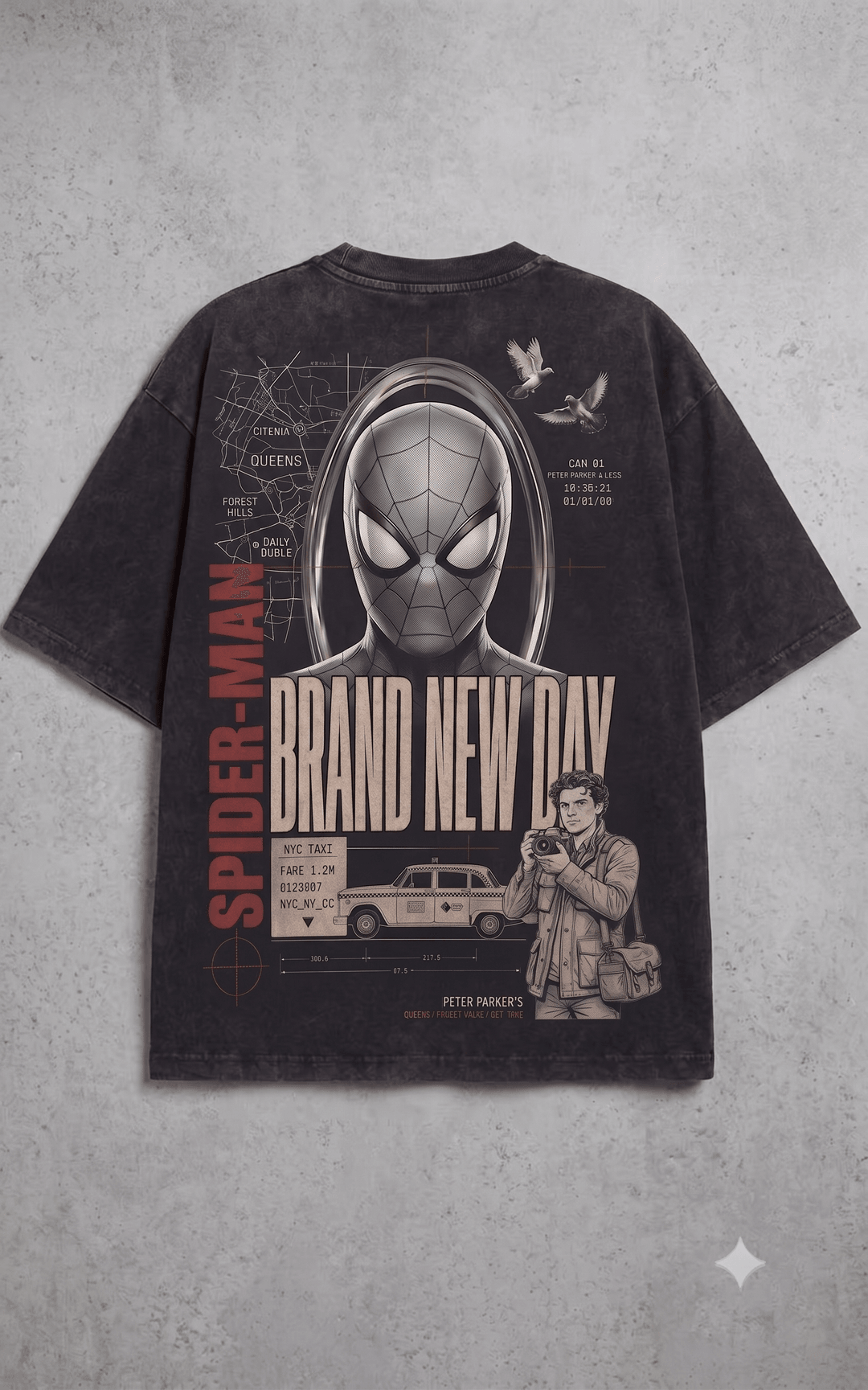 SPIDERMAN — black shirt mockup