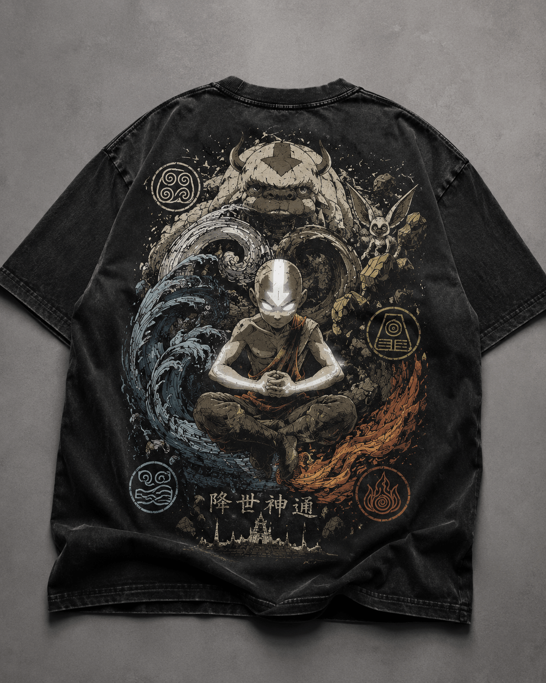 AVATAR AANG: THE LAST AIRBENDER — black shirt mockup