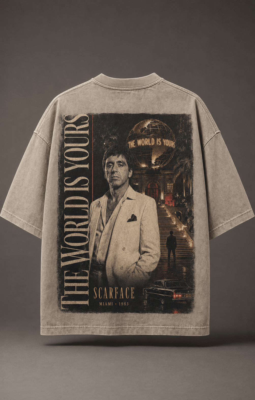 SCARFACE — white shirt mockup
